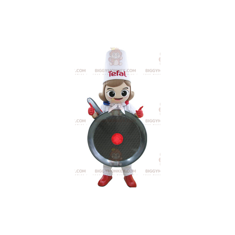 Chef Giant Skillet BIGGYMONKEY™ Mascot Costume – Biggymonkey.com