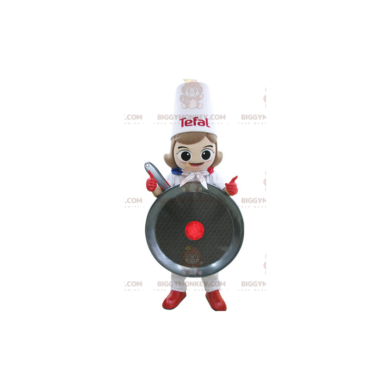 Kostým maskota šéfkuchaře Giant Skillet BIGGYMONKEY™ –