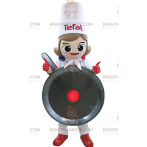 Kostým maskota šéfkuchaře Giant Skillet BIGGYMONKEY™ –