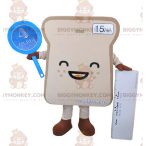 Costume mascotte BIGGYMONKEY™ Fetta di pane gigante -