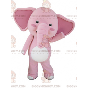 Costume da mascotte gigante rosa e elefante bianco BIGGYMONKEY™