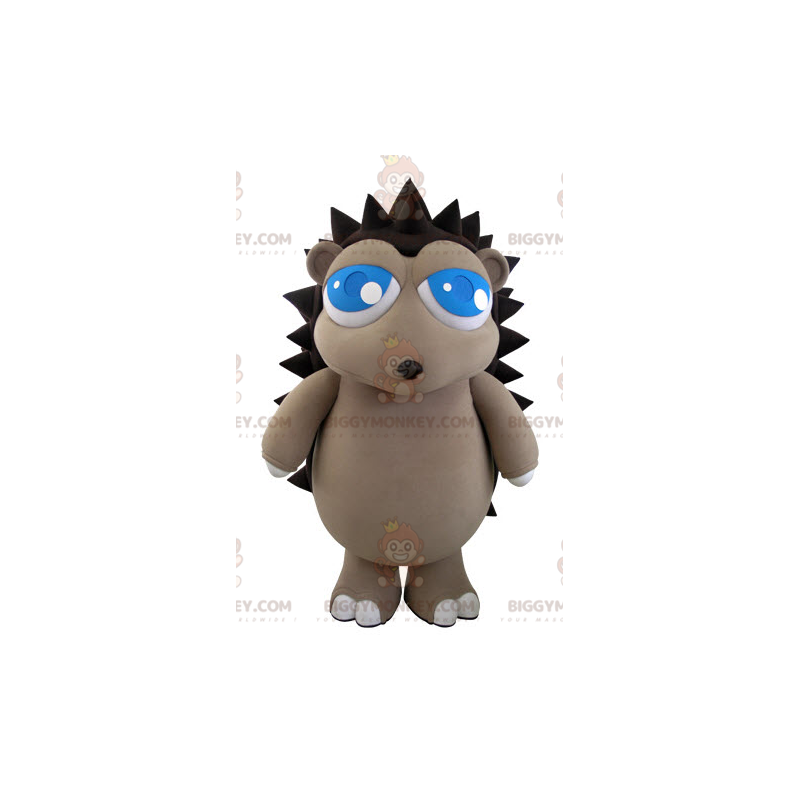 Costume de mascotte BIGGYMONKEY™ de hérisson gris et marron