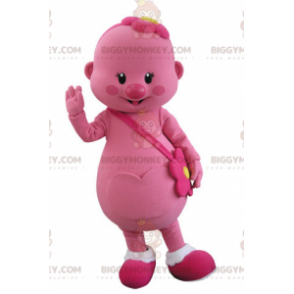 BIGGYMONKEY™ Costume da mascotte Uomo rosa con Formato L (175-180 CM)