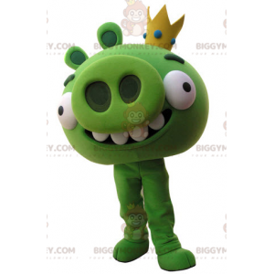 BIGGYMONKEY™ Angry Birds mascottekostuum. Groen varken