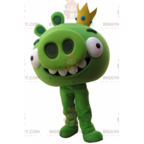 BIGGYMONKEY™ Angry Birds mascottekostuum. Groen varken