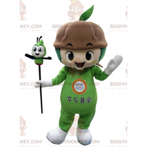 Green Plant with Soil BIGGYMONKEY™ Mascot Costume –