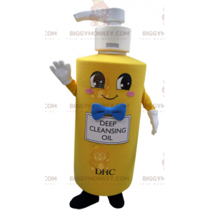 Disfraz de mascota de botella de jabón amarillo BIGGYMONKEY™.