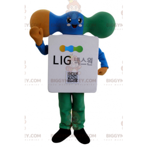 Costume da mascotte BIGGYMONKEY™ con modem a componenti