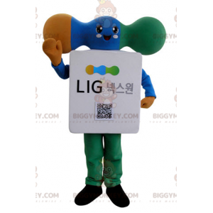 Very Happy Red M&M's BIGGYMONKEY™ Mascot Costume Sizes L (175-180CM)