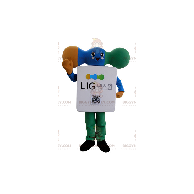 Costume da mascotte BIGGYMONKEY™ con modem a componenti