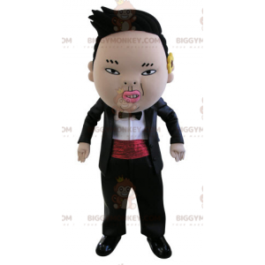 Evil Looking Asian Man BIGGYMONKEY™ Mascot Costume –