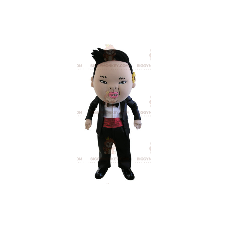 Costume de mascotte BIGGYMONKEY™ d'homme asiatique à l'air