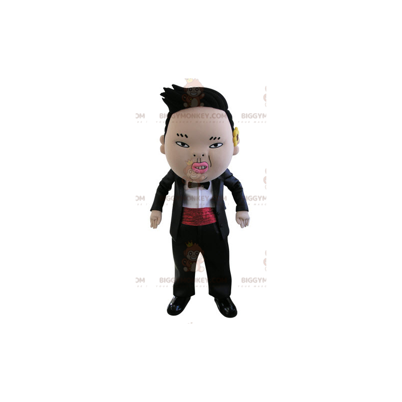 Evil Looking Asian Man BIGGYMONKEY™ Mascot Costume –
