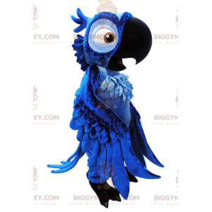 Kostium maskotki BIGGYMONKEY™ słynnej niebieskiej papugi Blu z