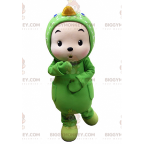 Groene eend BIGGYMONKEY™ mascottekostuum voor kinderen -