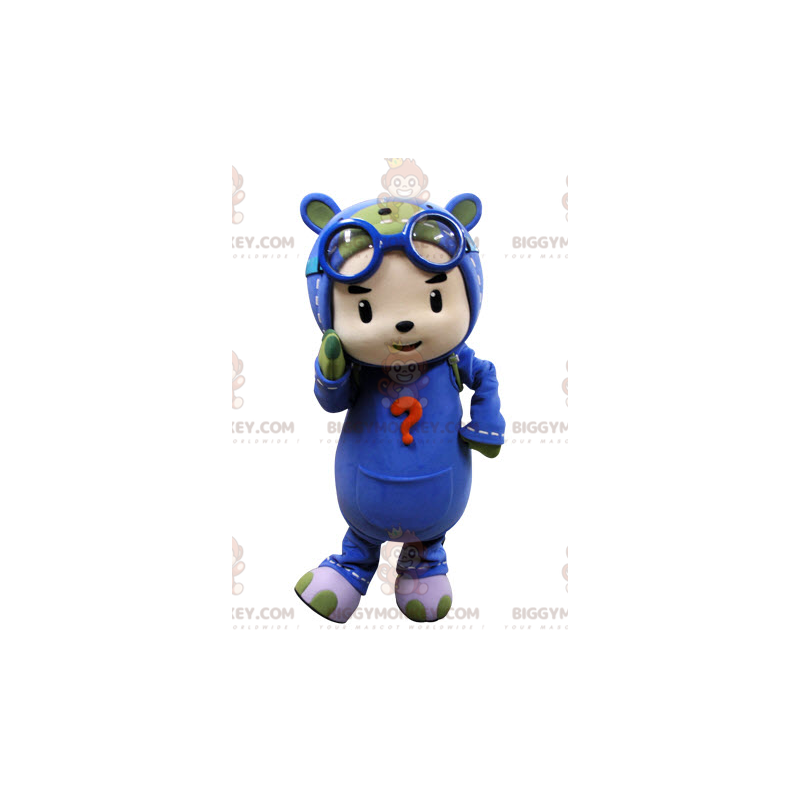 Fato de mascote BIGGYMONKEY™ de uma criança vestida de