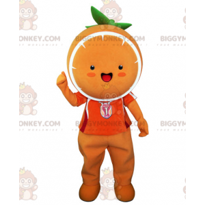 Giant Orange BIGGYMONKEY™ Mascot Costume. Tangerine