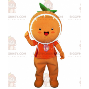 Disfraz de mascota naranja gigante BIGGYMONKEY™. Disfraz de