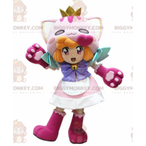 BIGGYMONKEY™ Redhead Girl Cat Mascot Costume - Biggymonkey.com