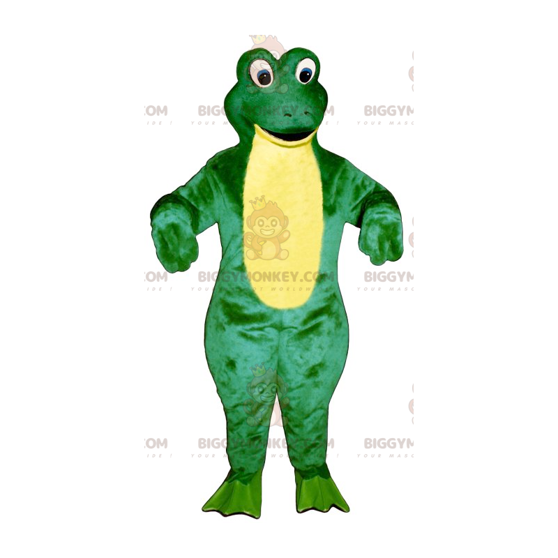 Kostium maskotki zielono-żółtej żaby BIGGYMONKEY™ -