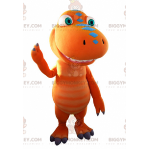 Gigantische oranje en blauwe dinosaurus BIGGYMONKEY™