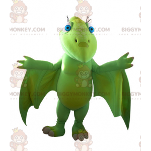 Costume de mascotte BIGGYMONKEY™ de dinosaure volant vert
