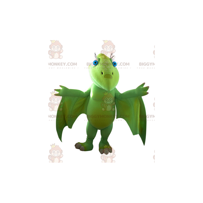 Costume de mascotte BIGGYMONKEY™ de dinosaure volant vert