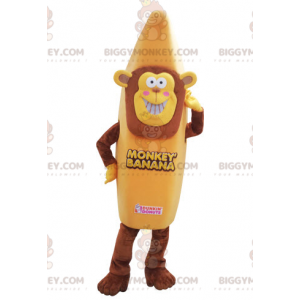 BIGGYMONKEY™ mascot costume of monkey dressed up as a banana.