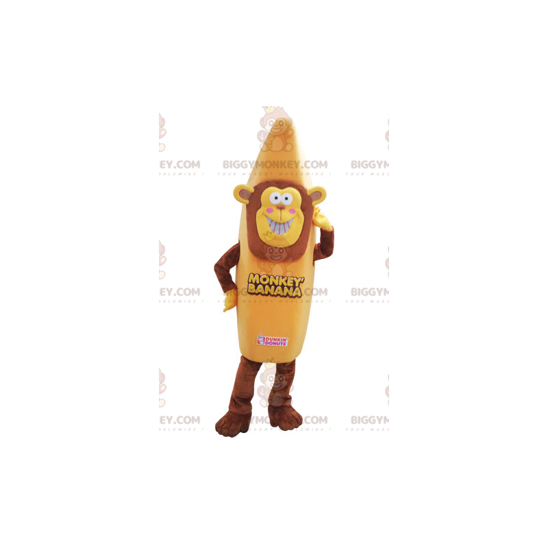 BIGGYMONKEY™ costume mascotte di scimmia travestita da banana.