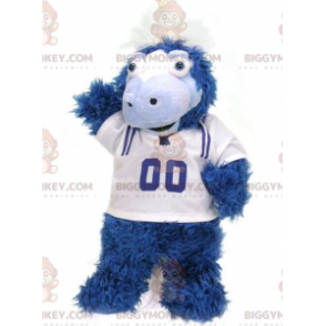 Costume de mascotte BIGGYMONKEY™ de poulain de cheval bleu et