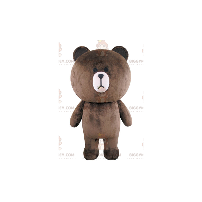 BIGGYMONKEY™ Big Plump Brown Teddy Bear Mascot Costume -