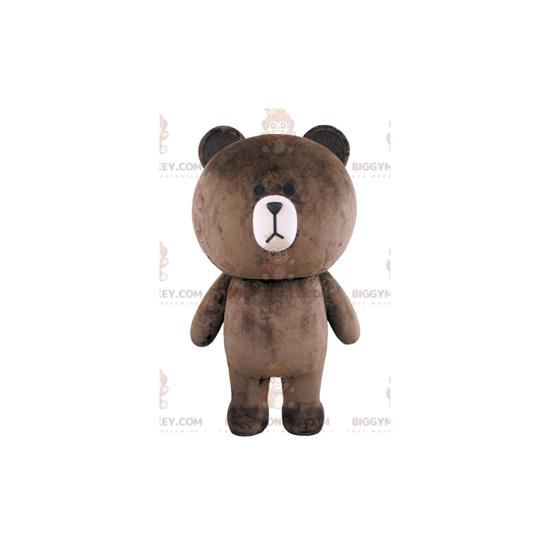 BIGGYMONKEY™ Disfraz de mascota de osito de peluche marrón