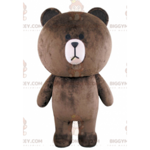 BIGGYMONKEY™ Big Plump Brown Teddy Bear Mascot Costume –