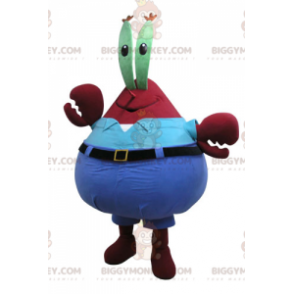 Costume de mascotte BIGGYMONKEY™ de M. Krabs célèbre crabe dans