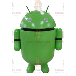 Disfraz de mascota Robot verde BIGGYMONKEY™. Disfraz de mascota