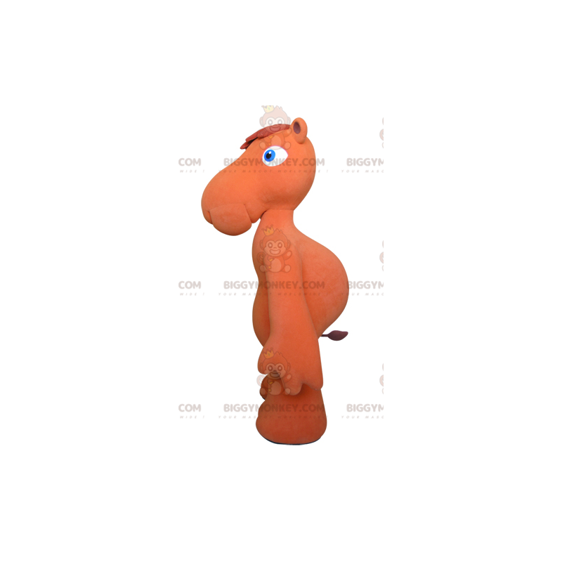 Costume de mascotte BIGGYMONKEY™ de chameau orange avec les