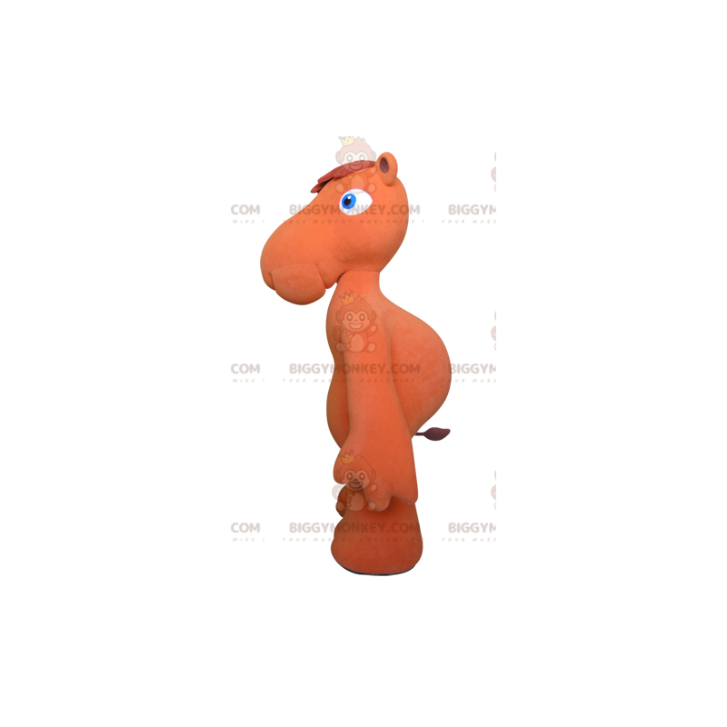 Disfraz de mascota camello naranja con ojos azules BIGGYMONKEY™