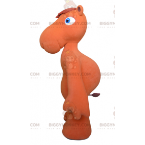 Costume de mascotte BIGGYMONKEY™ de chameau orange avec les