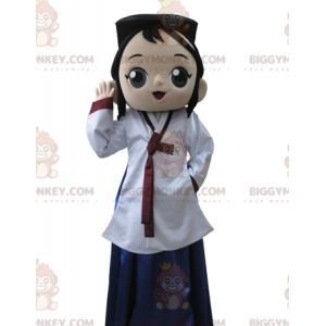 Disfraz de mascota Brown Asian Girl BIGGYMONKEY™. Traje de