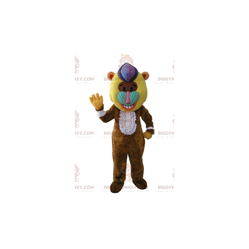 BIGGYMONKEY™ Mascottekostuum van bruine baviaan aap met