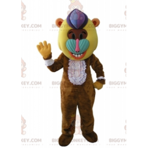 BIGGYMONKEY™ Mascottekostuum van bruine baviaan aap met