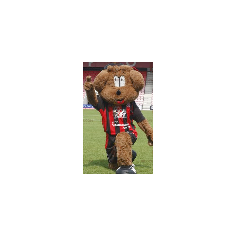 Disfraz de mascota Brown Dog BIGGYMONKEY™ en ropa deportiva -