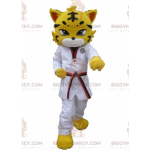 BIGGYMONKEY™ Costume da mascotte tigre leopardata gialla