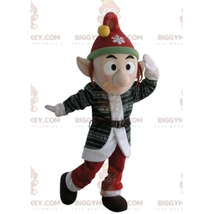 Costume de mascotte BIGGYMONKEY™ de lutin avec un bonnet et les