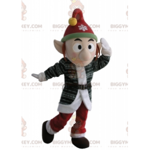 Costume de mascotte BIGGYMONKEY™ de lutin avec un bonnet et les