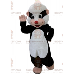 Disfraz de mascota turón blanco y negro BIGGYMONKEY™. Disfraz