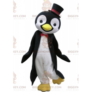 Costume mascotte pinguino bianco e nero BIGGYMONKEY™ con