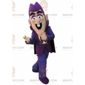 Costume de mascotte BIGGYMONKEY™ d'homme violet habillé en