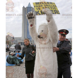 Disfraz de mascota de oso polar BIGGYMONKEY™ de oso blanco -