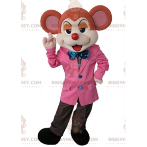 Costume de mascotte BIGGYMONKEY™ de souris orange et beige